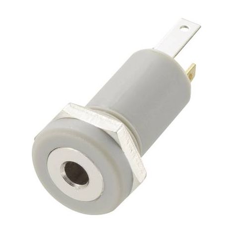 Jack 2.5 mm embase femelle, verticale TRU COMPONENTS 1572253 Nombre de pôles: 4 stéréo gris 1 pc(s) (1/2)