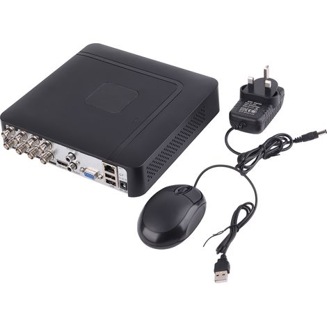 Enregistreur vidéo 5 en 1 temps réel 8 canaux 8CH AHd CVI/TVI/DVR NVR pour sécurité CCTV, 100-240V prise UK. (1/5)