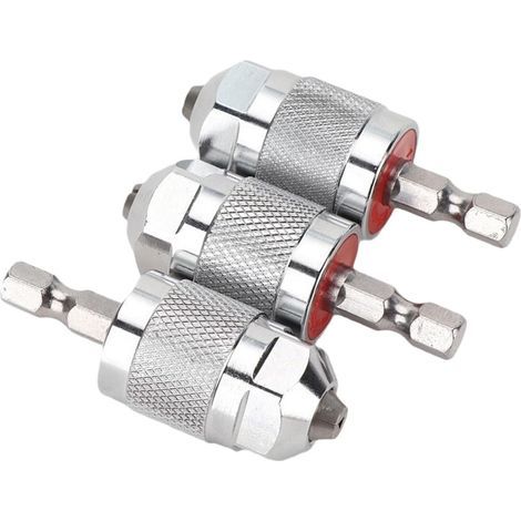 Adaptateur universel à 3 mâchoires pour perceuses électriques tournevis et meuleuses avec tige hexagonale (1/5)