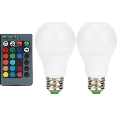 Ampoule LED E27 5W RGB Couleur Changeable avec Télécommande pour Décoration Maison Fête 85V-265V (1/5)