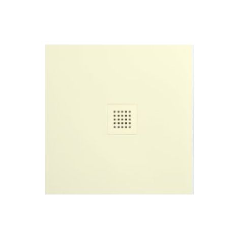 Piatto doccia 80x80 h.3 in ceramica avorio opaco Ceramic.30 di (1/4)