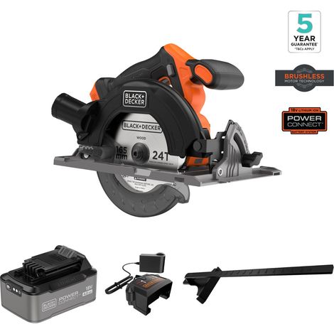 Sega Circolare Brushless 18V Black+Decker BLCCS78M1 165 mm con batteria + caricatore (1/5)