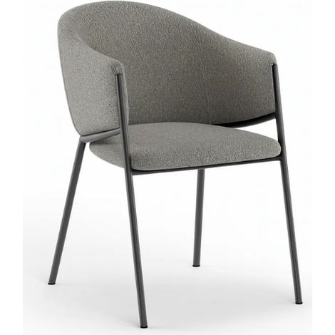 Duna, Set di 2 sedie in tessuto easy-clean Grigio (53cm X 60cm H. 78cm)  Duzzle (1/5)