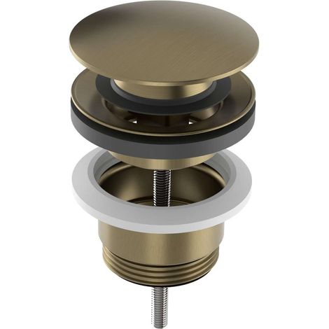 Sapho - Piletta di scarico per lavabo, oro opaco CV1002G (1/3)
