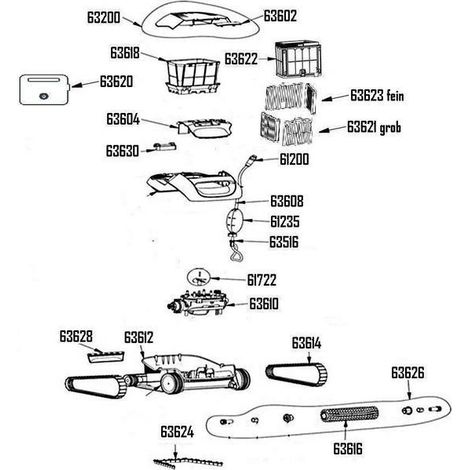 Zahnriemen / Laufband für Dolphin E10 E20 E25 E40i Poolreiniger