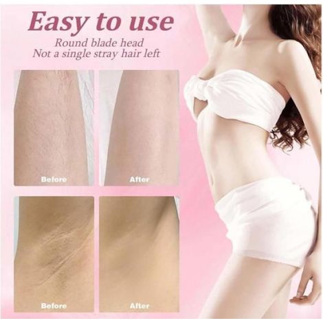 Dual Head Bikini Shaver Women, Comfort 2 en 1 Electric Lady Shaver, Trimmer de cabello eléctrico impermeable IPX7,húmedo(Pink) (1/4)