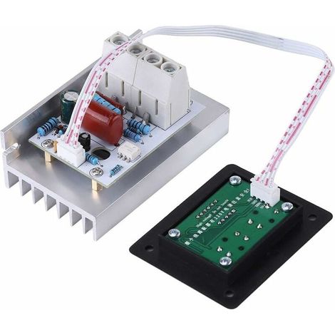 Régulateur de Vitesse 10000W AC 220V 80A SCR Régulateur de Tension Numérique Variateur de Contrôle de Vitesse Thermostat pour Moteur-LIAIKI (1/5)