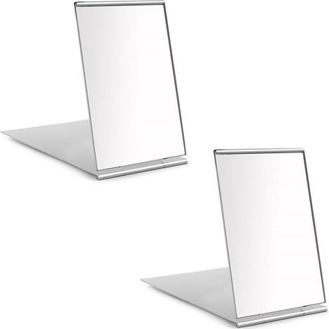 Pocket Mirrors, Foldable, Aluminum Alloy, 8.5x5cm, Travel, Makeup (1/5)