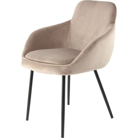 Set di 2 sedie Cobain 800 in velluto taupe (1/3)