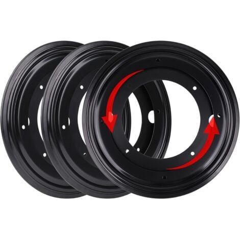 Lot de 3 Plateaux Pivotants à Roulement à Billes 20 cm - Base Tournante Lazy Susan en Acier Galvanisé, Capacité 317 kg, Rotation 360° Silencieuse pour Armoires de Cuisine et Étagères (1/5)