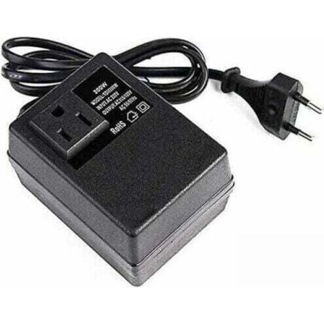 Transformador de 220V a 110V, 200W, con enchufe europeo, para voltaje reducido. (1/4)