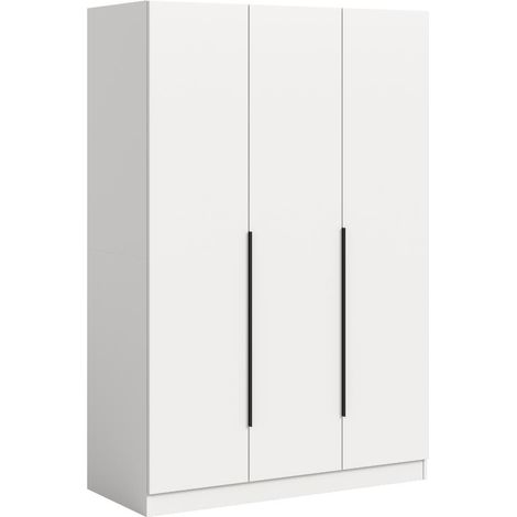 Kopenhagen Kleiderschrank 3 Türen weiß.