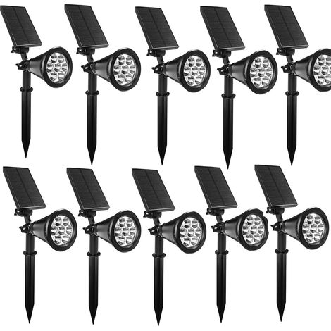 2 Pièces 8LED Lumière de Jardin Solaire, Lampes Solaires Lucioles Coloré Etanche IP65, Lumière Oscillante Lumières Solaire Firefly Extérieur Décoratives pour Allée Terrasse, Jardin, Patio (1/5)