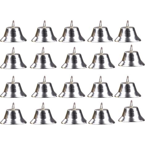 Clochette De Noël - Clochette Métallique 10 mm - Décoration Arbre De Noël Fête Mariage DIY - Lot De 12 (1/5)