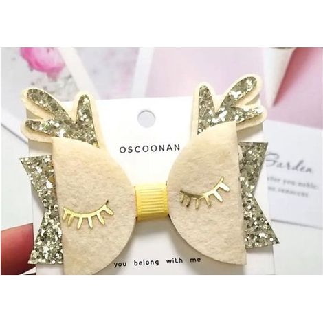 Nœud de Noël pour cheveux - Tissu - Barrette à cheveux - Accessoire de Noël - Décoration de fête (1/4)