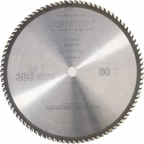 JEPSON Lame de scie carbure Ø 305 mm acier et inox - 600530/40 - 305 mm - 60 dents - 2.2mm x 25,40 mm