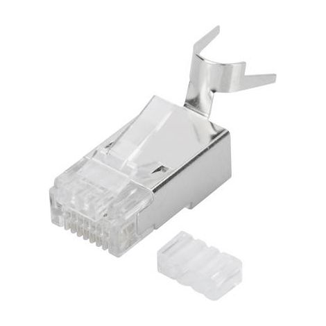 Digitus AK-219604 Fiche modulaire RJ45 CAT 6A, blindée AK-219604 mâle, droit Nombre de pôles 8P8C 1 (1/2)