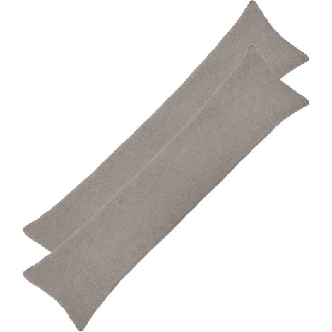 Federa 2 pcs HEERLEN Grigio Chiaro 40 x 145 cm Bouclé vidaXL