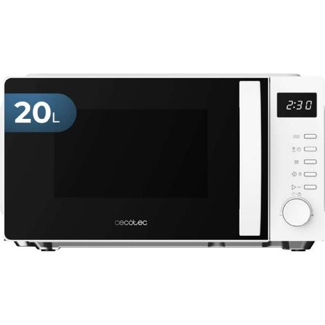 Cecotec Microondas Digital Proclean 5005 White. 700W, 20L, Tecnología 3DWave, 5 Niveles Potencia, Temporizador 30 Min