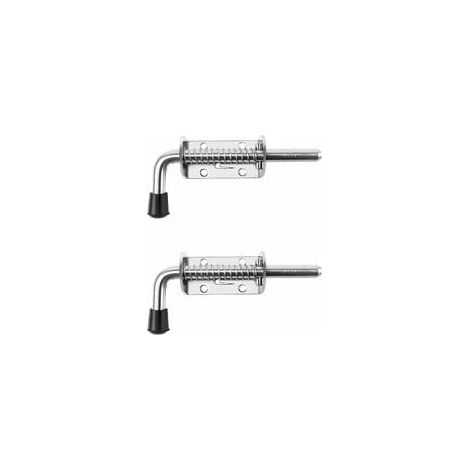Latch À Ressort - 158 mm - Acier Inoxydable 304 - Pour Portail De Jardin, Abri De Jardin, Remorque, Garage - Lot De 2 (1/5)