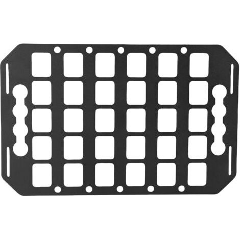 BUNTHAUS Support de panneau Molle pour lit de camion, 12,5x8x0,08 pouces, organisateur de rail en L en aluminium pour voitures, SUV, pick-up, camping-car (1/5)
