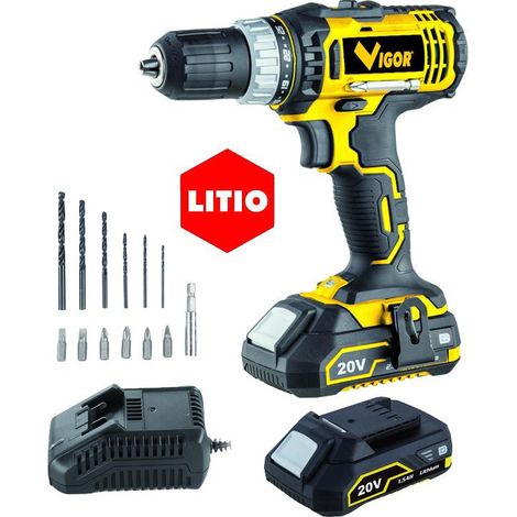 Taladro Vigor, vi-t20/li 2 baterías, 20V 1 (1/3)