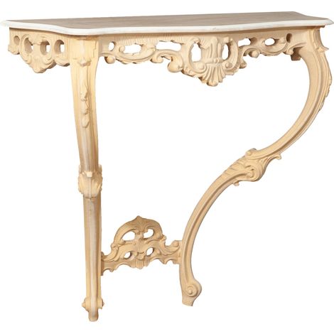 WOODEN CONSOLE, RAW FINISH, MADE IN ITALY (1/5)