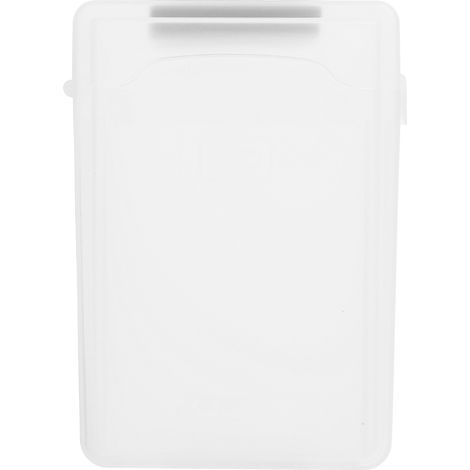 Boîte de protection pour disque dur 3,5 pouces HDD SSD antichoc antistatique en ABS transparent blanc étui de rangement (1/5)
