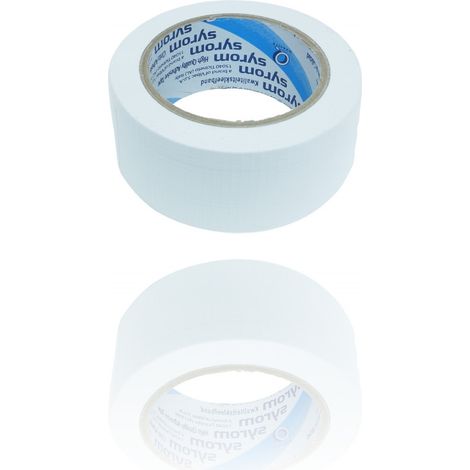 Trade Shop - Amerikanisches weißes kassettensistentes Blatt 50 mm x 25 mt-Siegel-Reparatur-Packung -