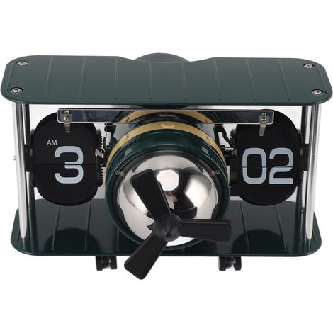 Reloj Despertador Volteador Estilo Aviación, Acero Inoxidable 304, Mecanismo Retro con Alarma y Temporizador – Ideal para Escritorio y Oficina (1/5)