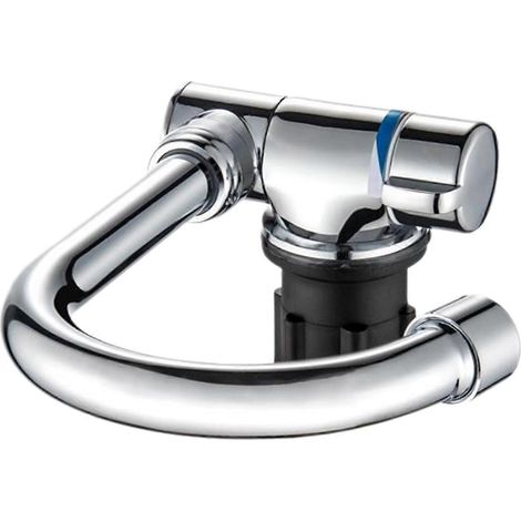 Robinet de cuisine pliable, rotation à 360°, robinet de comptoir avec mitigeur et poignée unique pour eau chaude (1/5)