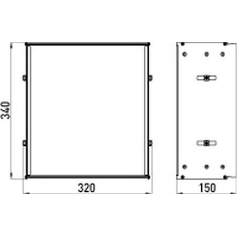 Emco asis cadre de montage pour modules Asis avec 344 mm - 978100021 (1/2)