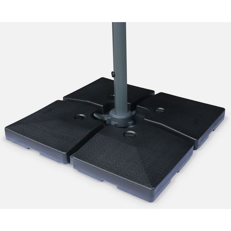 Losa lastrada para sombrilla de 51x51cm, set de 4