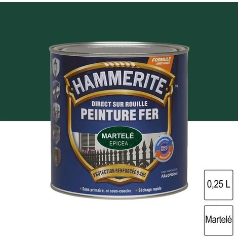 Hammerite Pittura Ferro Martellata verde abete 0,25L