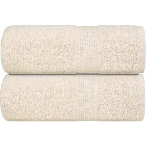 Gästetücher FROGN 2 Stk. Creme 30x50 cm 360 g/m²
