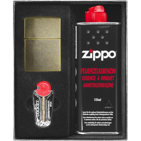 Accendino ZIPPO OTTONE ANTICO Set regalo n. 1 (1/3)