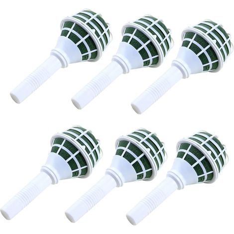 6 Supports de bouquet, Poignée en mousse, Plastique durable, Pour mariage, Artisanat floral (1/5)