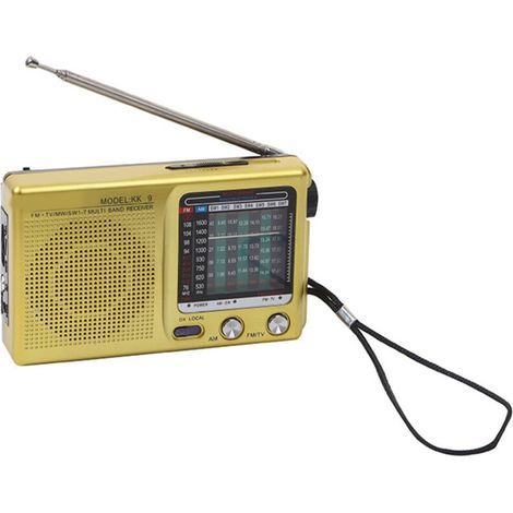Full-band radio, portable digital retro multifunction handheld recorder, mini receiver (1/5)
