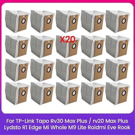 Sacs à poussière pour aspirateurs RV30 / RV20 / R1 Edge / MiWhole M9 Lite / Eve (20 pièces) (1/4)
