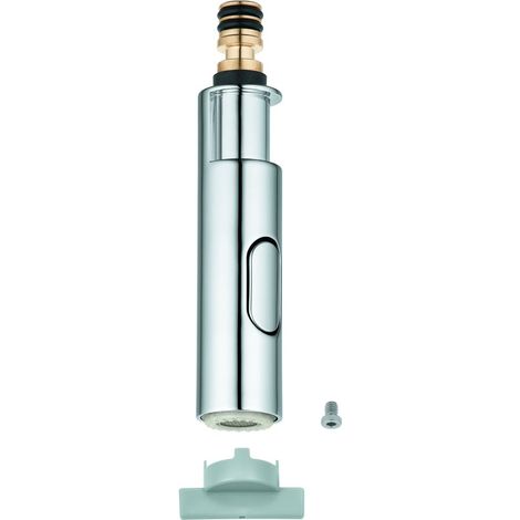 Grohe Spülbrause, herausziehbare SpeedClean Profibrause für Essence Einhand-Spültischbatterie, Phantom Black, 46965KF0 (1/2)