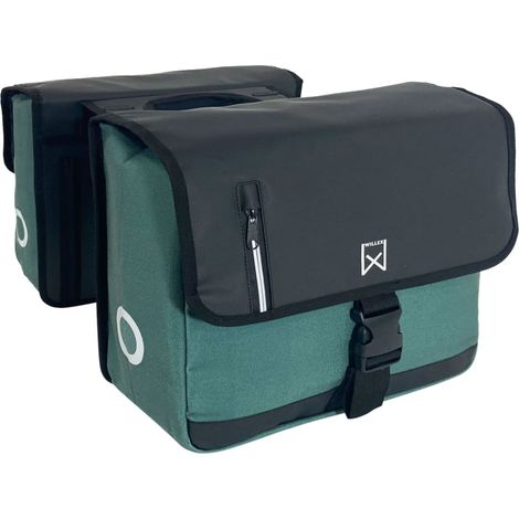 Willex Borse Business da Bicicletta 30 L Tela Verde e Nero (1/5)