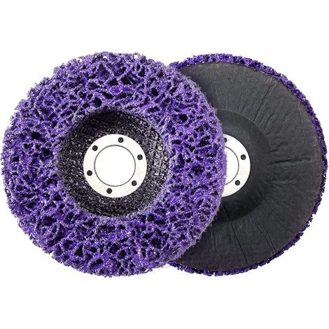 Disques de Nettoyage, Disque Abrasif pour Meuleuse d’Angle 2 Pcs Disque de Nettoyage en Acier Inoxydable 125mm Disque de Nettoyage Abrasif (1/5)