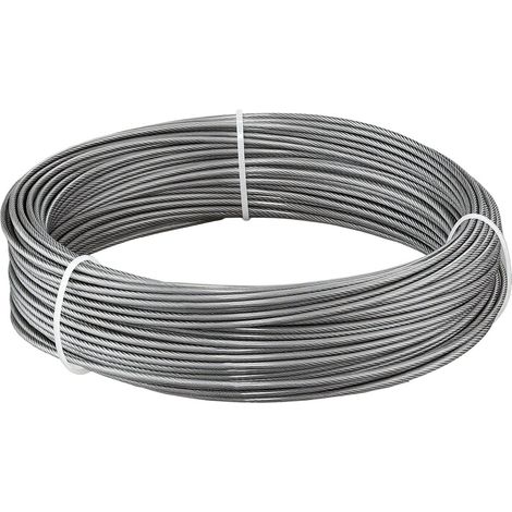 Kit de câble acier inoxydable 2 mm 351 m, 2 kN résistance, construction 7 x 7, garde-corps, treillis et éclairage (1/5)