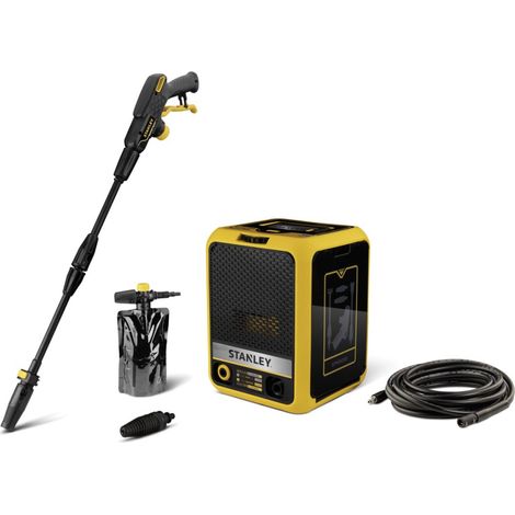 Stanley Hidrolimpiadora de Alta Presión SXPW25CDSS Compacta, para Coche y Exteriores del Hogar, con Doble Velocidad (180 bar, 500 l/h, 2500 W)