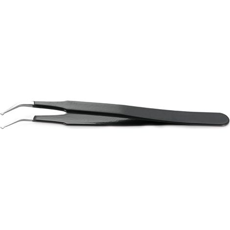 Brucelles RS PRO SM103.SA.NE ESD pointe Angle, Plat en inox, L. 115 ( Prix pour 1 )