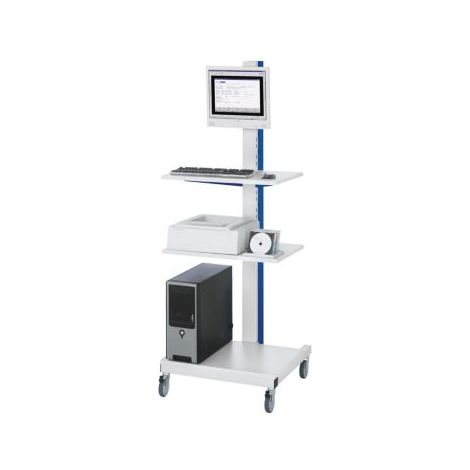 Rau Computer-Ständer mobil BxTxH 650x650x1750mm (1/3)
