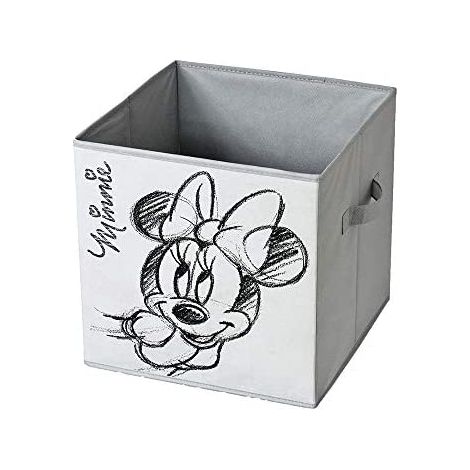 Secchio contenitore Domopak Living Minnie Grigio chiaro Stoffa 32 x 32 x 32 cm