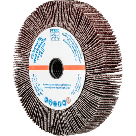 PFERD TOOLS Lamellenschleifrad für Winkelschleifer FR WS Ø 115x20mm 5/8-11 A40 universelle Anwendung 2 Stk (1/4)