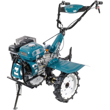 Cultivador de gasolina KS 7HP-1050G, 7.0 hp, ancho de trabajo de 103 cm, profundidad de trabajo de 35 cm, cuchillas forjadas, asas ajustables y rejas de arado, caja de cambios, marcha adelante y atrás