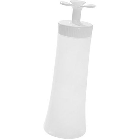 Récipient à gicler avec couvercle, distributeur d'huile d'olive de 350ml, bouteille à presser polyvalente anti-fuite pour condiments Ketchup, sauce barbecue (1/5)